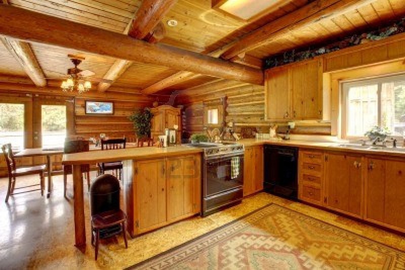 Foto modelo muebles cocina madera rustico 03