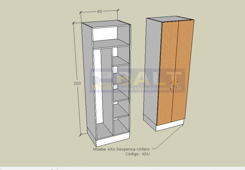 Mueble Despensa y Utilero