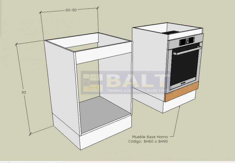 Mueble Modular para Horno Empotrado