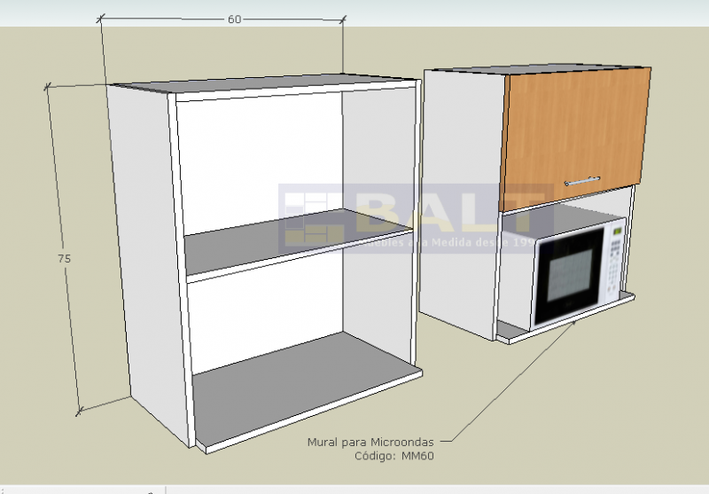 Mueble Modular Mural Microondas