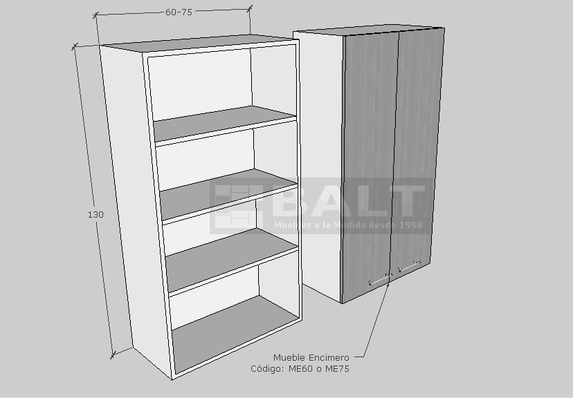 Mueble Modular Encimero